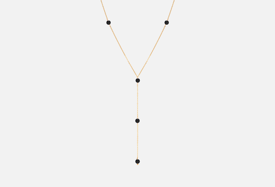 Изображение товара Сотуар MORZA с черным агатом золотистый