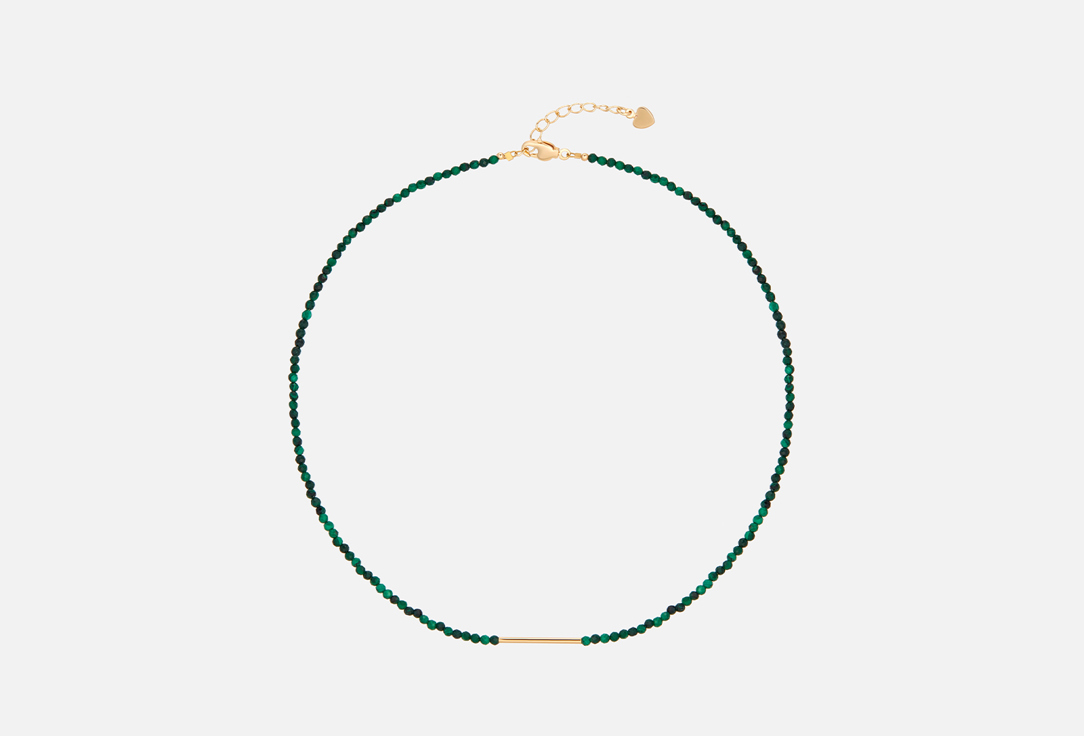 Изображение товара Чокер MORZA из малахита с позолотой и регулируемой длиной