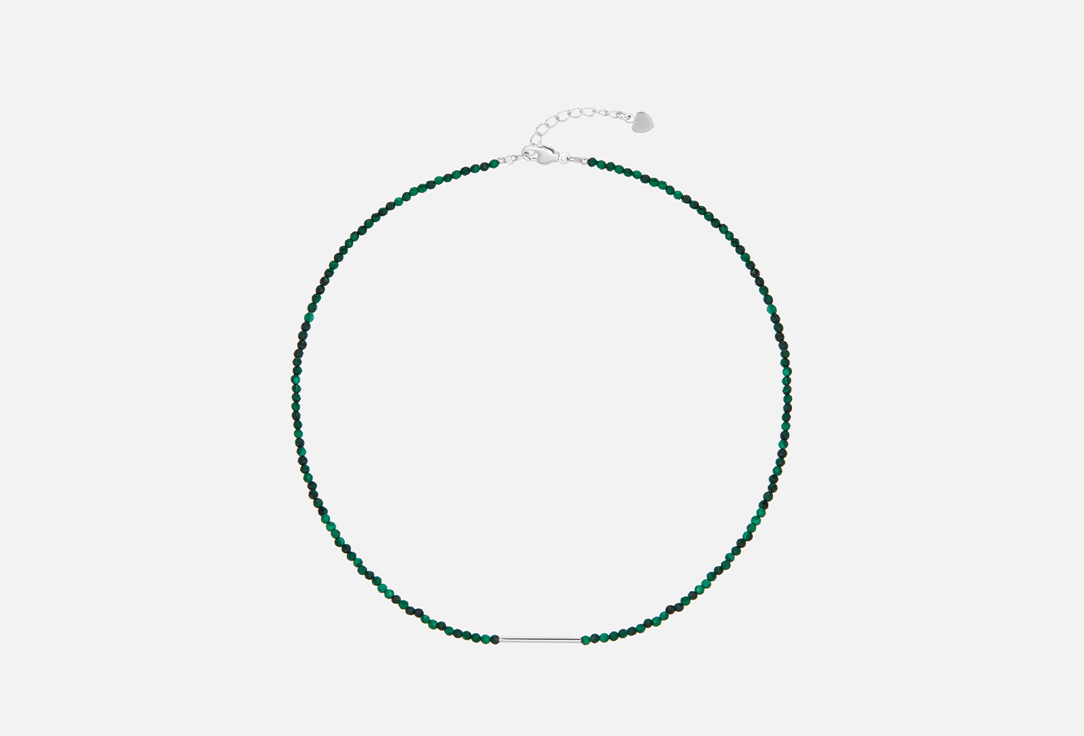 Изображение товара Чокер MORZA из малахита с палочкой серебристый