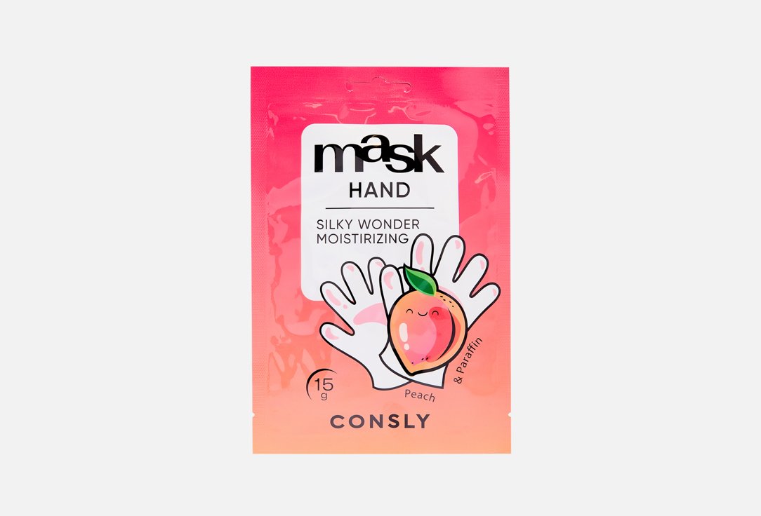 

Маска для рук CONSLY, Silky Wonder Peach and Paraffin Moisturizing 1 шт