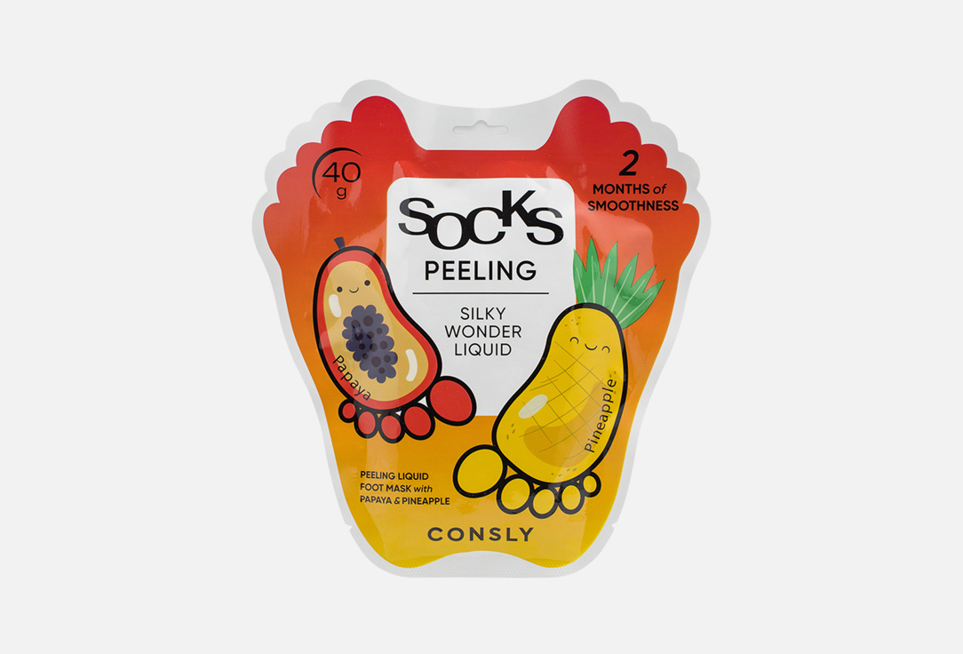 

Маска для ног CONSLY, Silky Wonder Papaya and Pineapple Peeling Liquid 1 шт