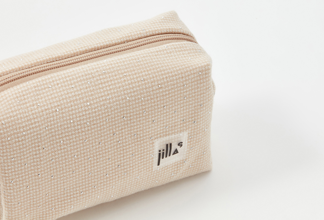 

Кожаная косметичка JILLAS, Бежевый, Бежевая, medium 1 шт