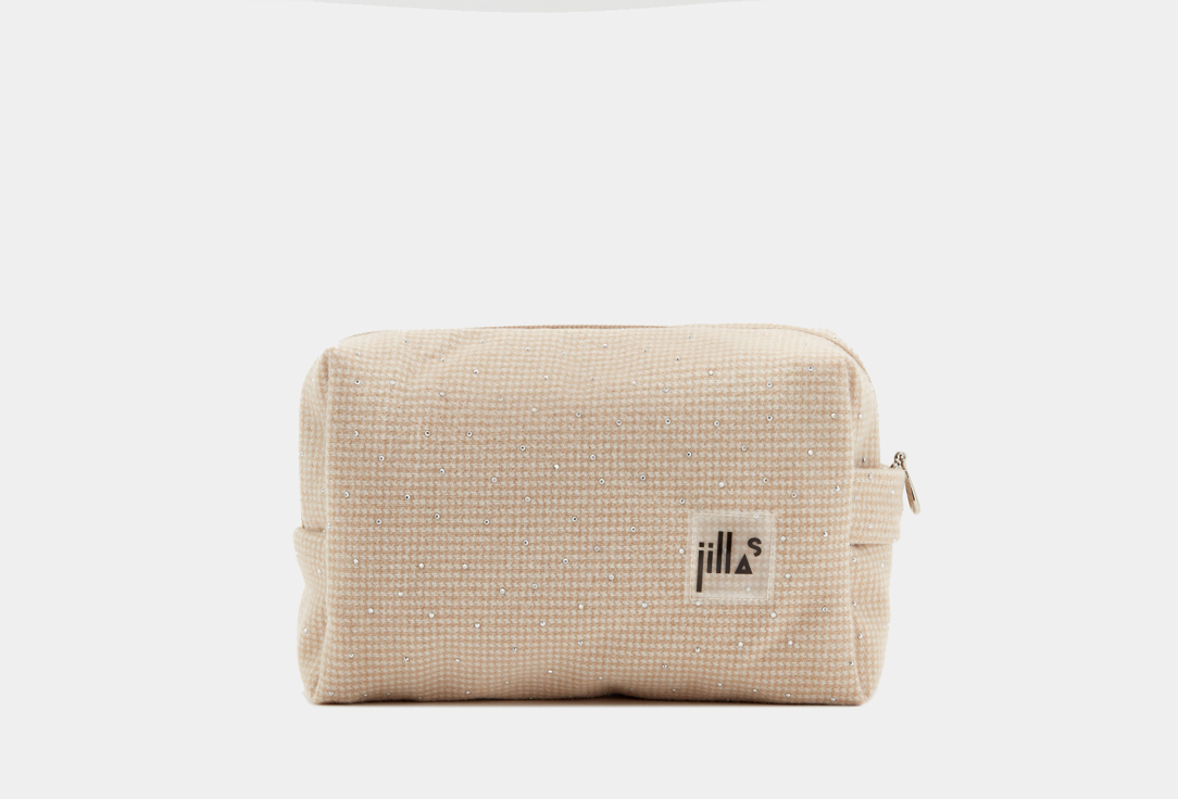 Изображение товара Косметичка со стразами jillas бежевая, small