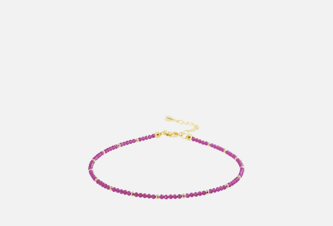 Изображение товара Браслет на ногу Alerie-Accessories из розовой шпинели