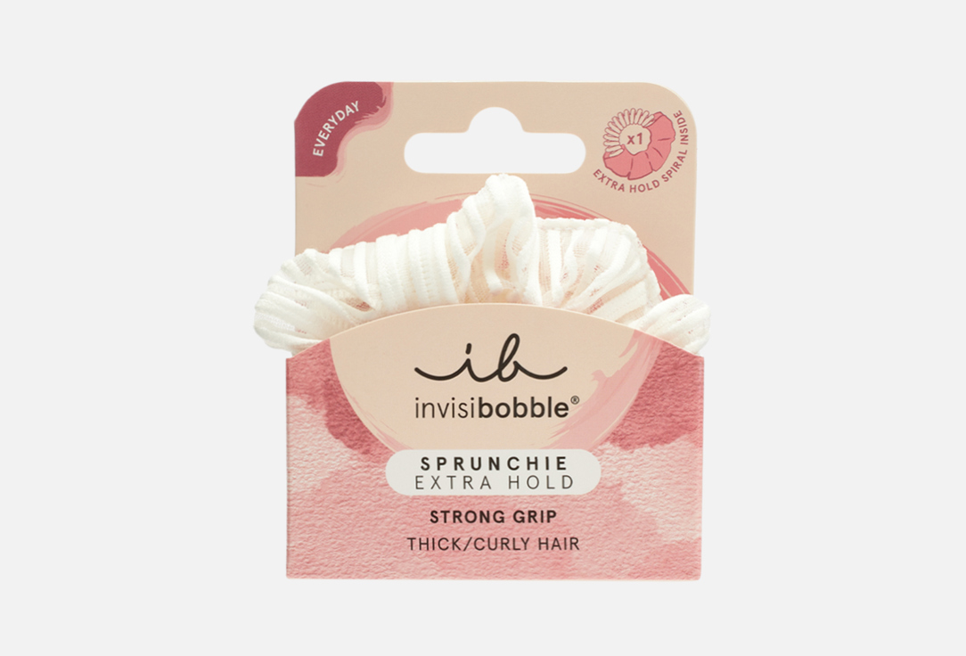 Invisibobble Резинка-браслет для густых волос  SPRUNCHIE EXTRA HOLD Pure White