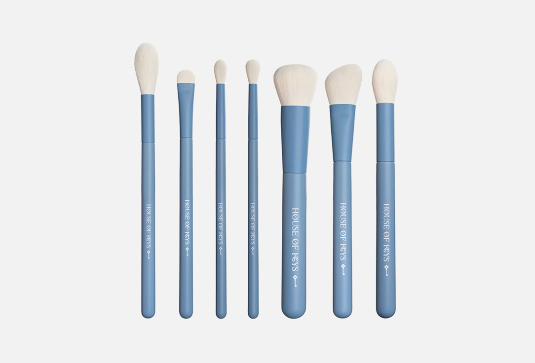 

Набор кистей для макияжа HOUSE OF KEYS, Голубой, Graceful blue set 7 шт