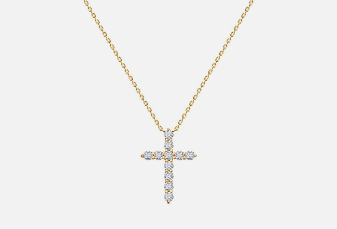 Изображение товара Колье из золота с фианитами 585 пробы для женщин элегантное украшение SOKOLOV