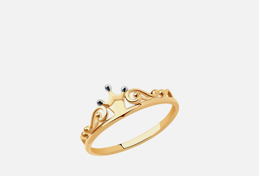 Изображение товара Золотое кольцо из красного золота без вставки пробы 375 для женщин Россия