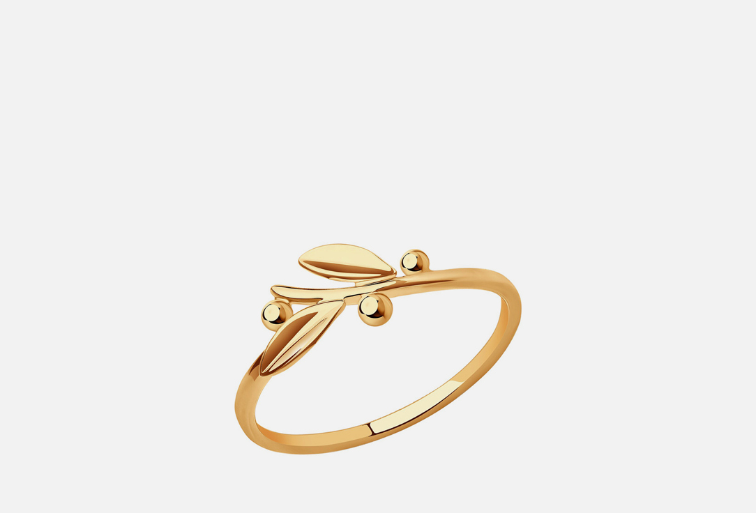 Изображение товара Золотое кольцо из красного золота 585 без вставки для женщин 18 размера