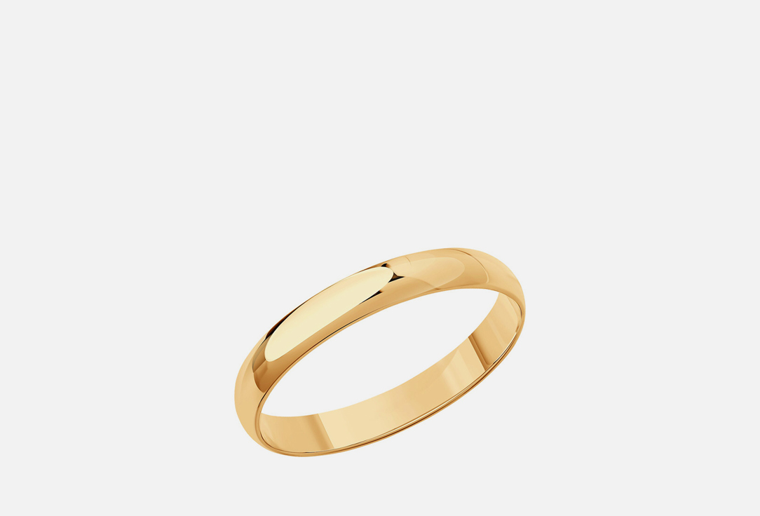 Изображение товара Золотое кольцо из красного золота 585 без вставки, надежное украшение России