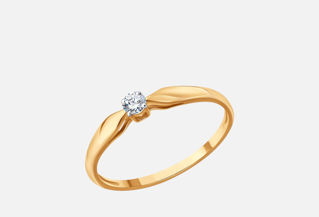 Изображение товара Золотое кольцо с бриллиантом SOKOLOV 585 16 р. помолвочное женское