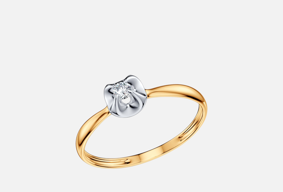 Изображение товара Золотое кольцо с бриллиантом 585 пробы для женщин SOKOLOV