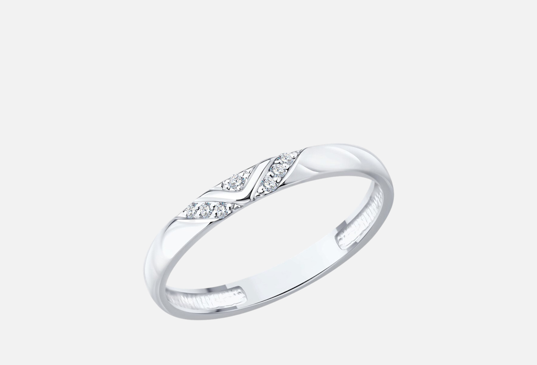 Изображение товара Обручальное кольцо SOKOLOV из белого золота с бриллиантами