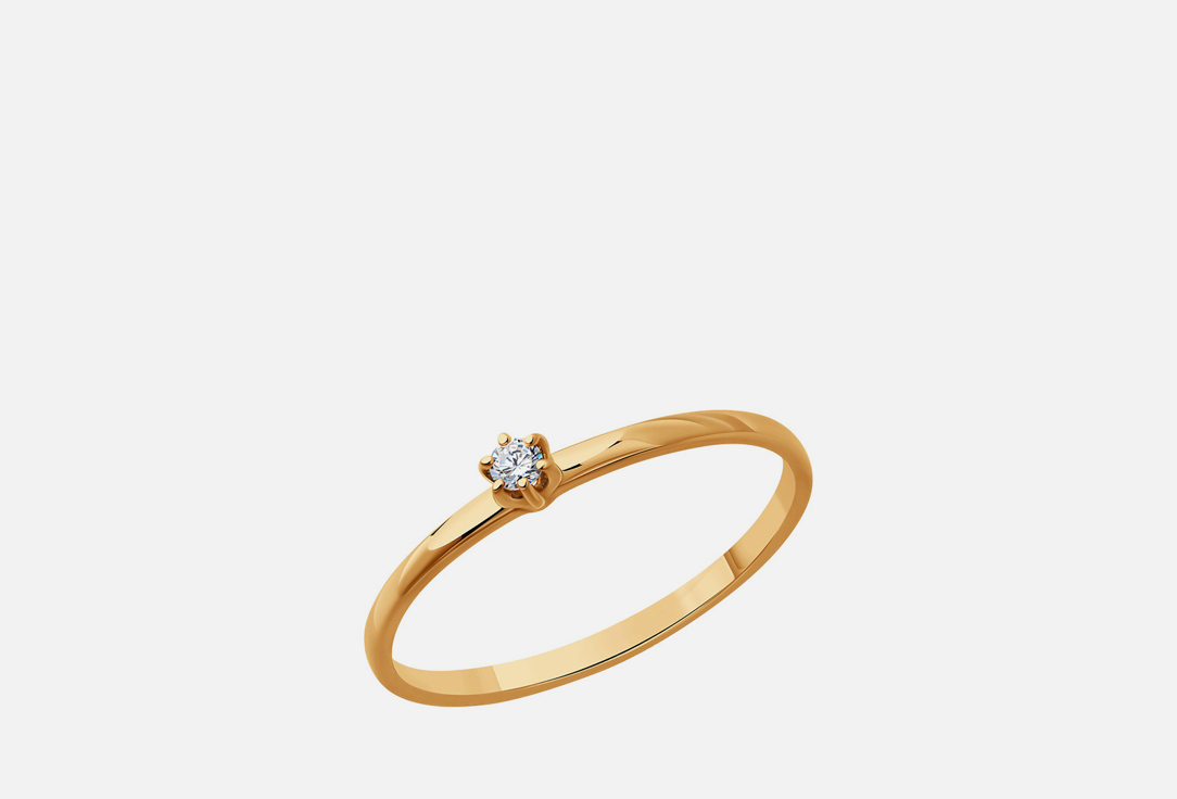 Изображение товара Золотое кольцо с бриллиантом 585 пробы для женщин Diamant