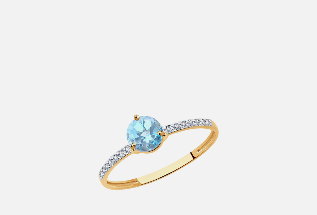 Изображение товара Кольцо золотое SOKOLOV Топаз