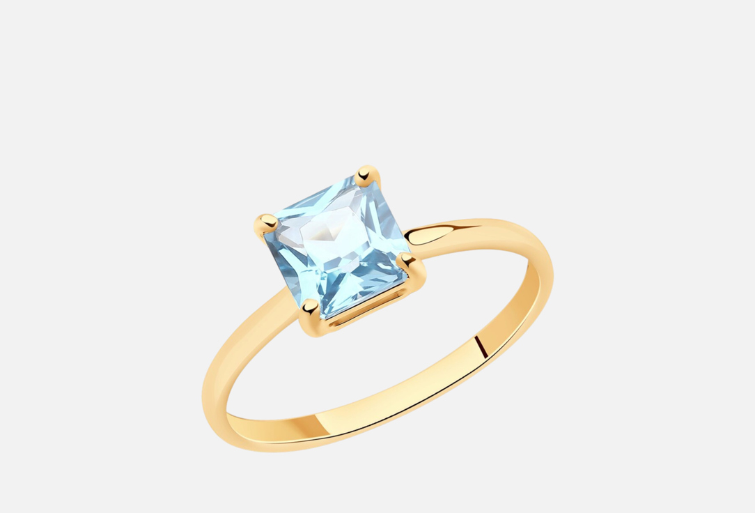 Изображение товара Кольцо из золота с топазом SOKOLOV 585 пробы размер 16