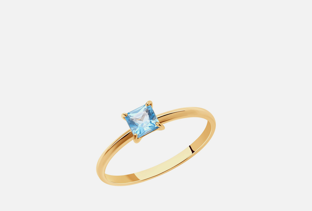 Изображение товара Золотое кольцо SOKOLOV с топазом изящное украшение для женщин