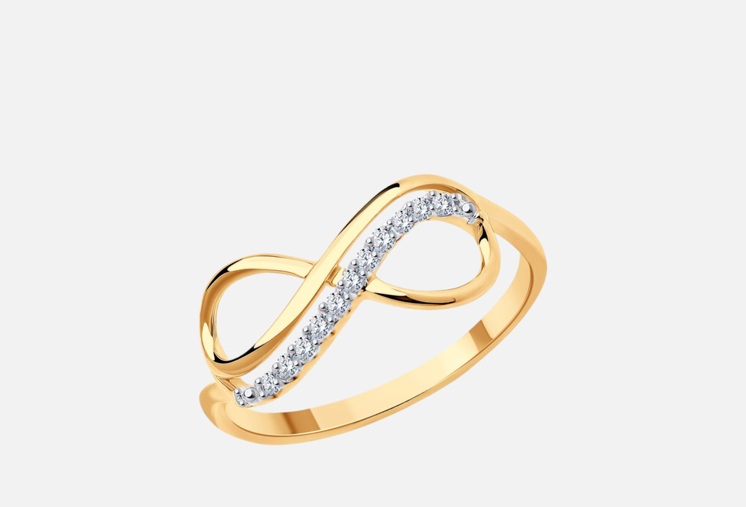 Изображение товара Золотое кольцо с фианитами SOKOLOV 585 проба для женщин