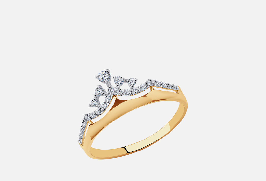 Изображение товара Кольцо золотое SOKOLOV Фианит