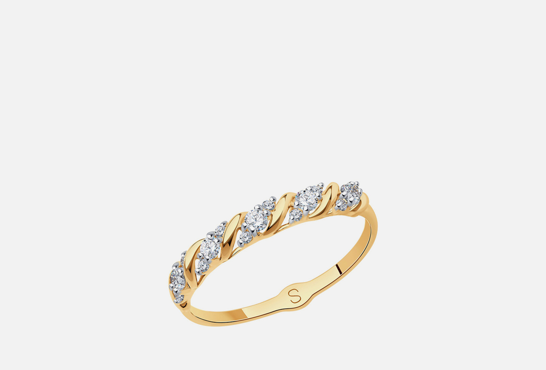 Изображение товара Кольцо золотое SOKOLOV Фианит