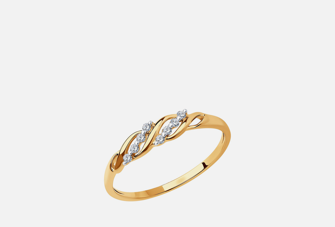 Изображение товара Кольцо золотое SOKOLOV Фианит