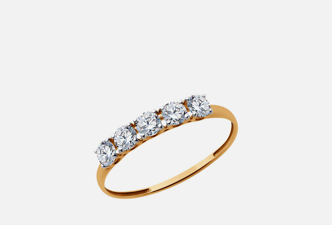 Изображение товара Золотое кольцо с фианитами 585 пробы для женщин SOKOLOV