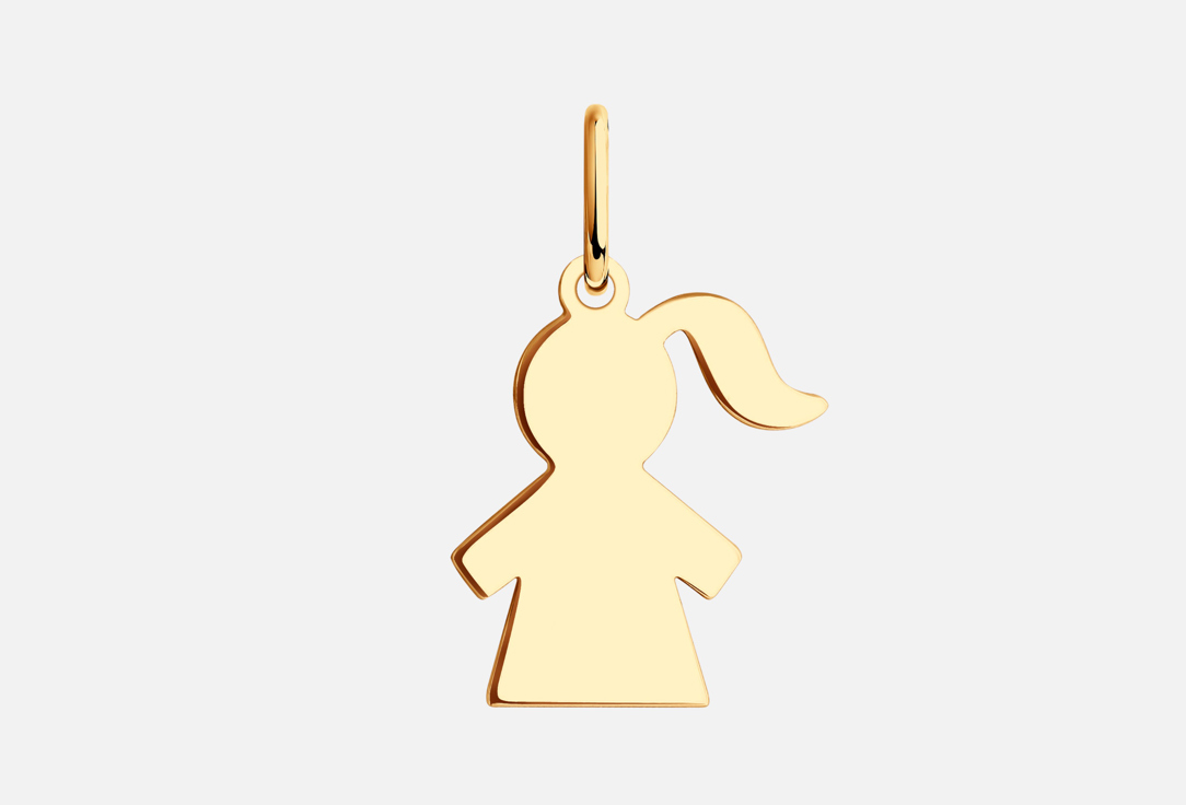 

Подвеска золотая SOKOLOV, Без вставки 1 шт