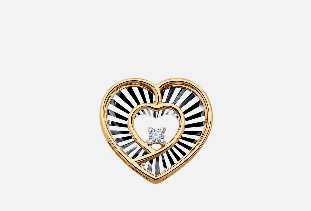 

Подвеска золотая SOKOLOV, Бриллиант 1 шт