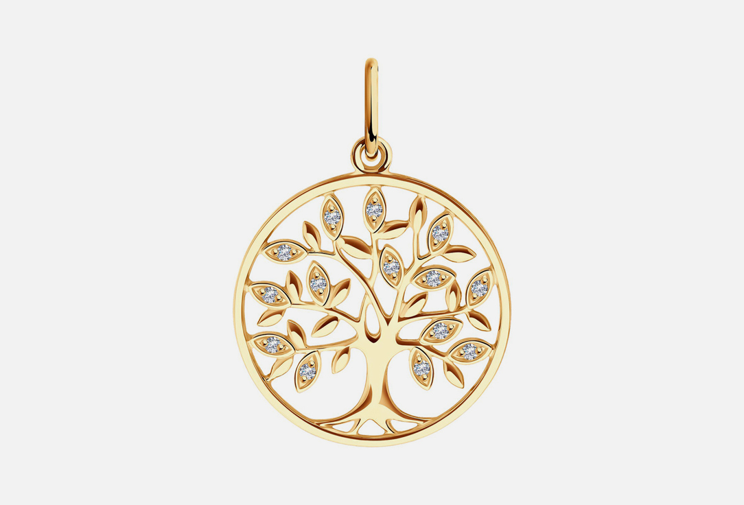 Изображение товара Подвеска золотая SOKOLOV Фианит