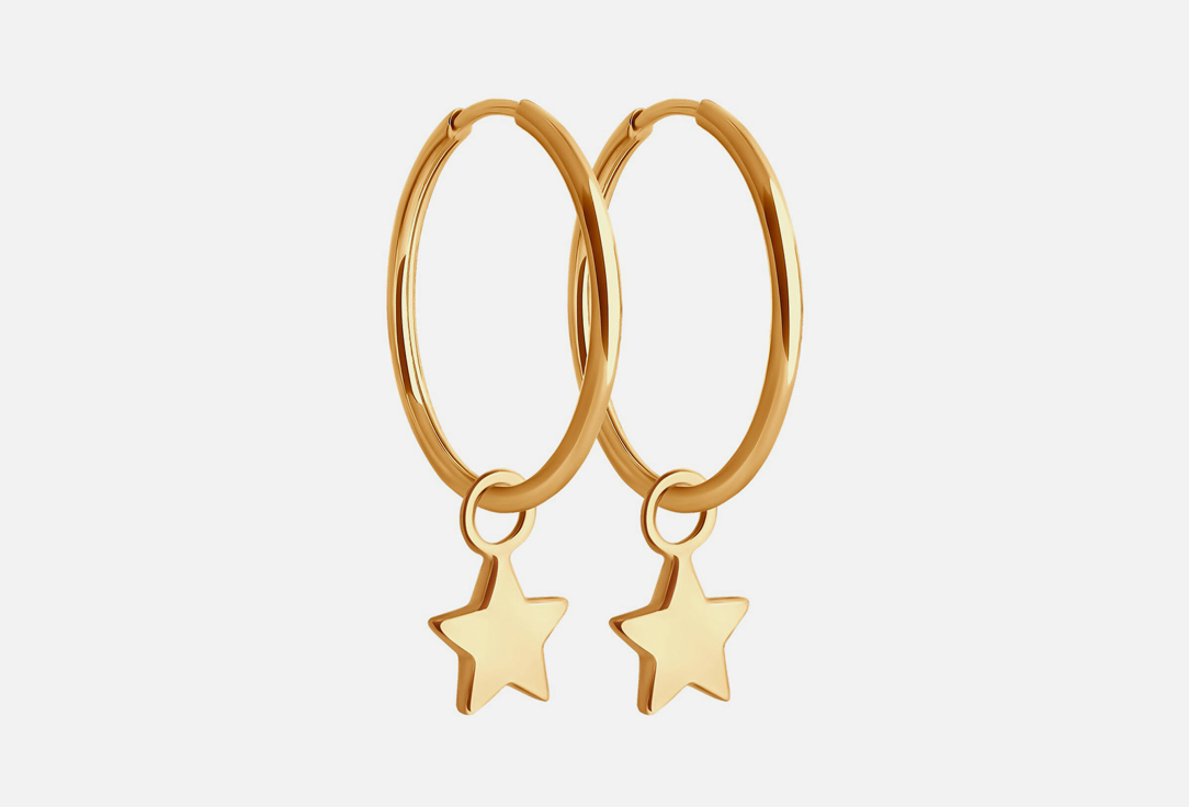 Изображение товара Золотые серьги SOKOLOV 585 без вставки из Красного золота