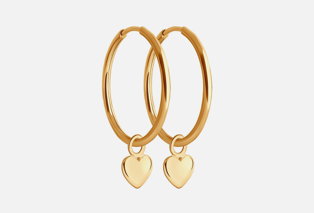 Изображение товара Золотые серьги SOKOLOV из красного золота 585 пробы без вставки