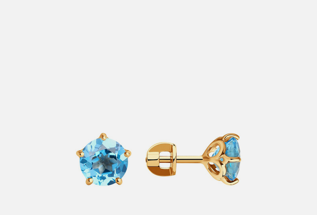 Изображение товара Серьги золотые SOKOLOV Топаз