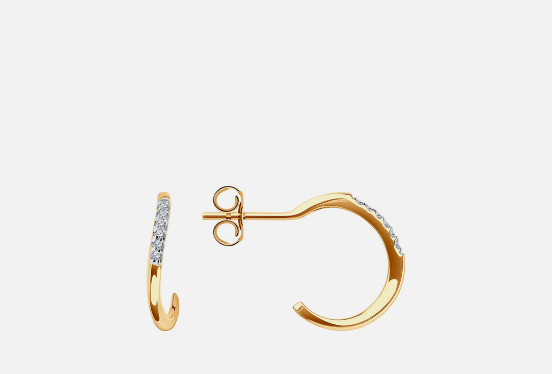 

Серьги золотые SOKOLOV, Фианит 2 шт