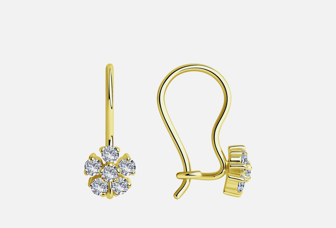 

Серьги золотые SOKOLOV, Фианит 2 шт