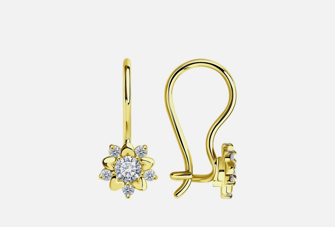 Изображение товара Серьги золотые SOKOLOV Фианит