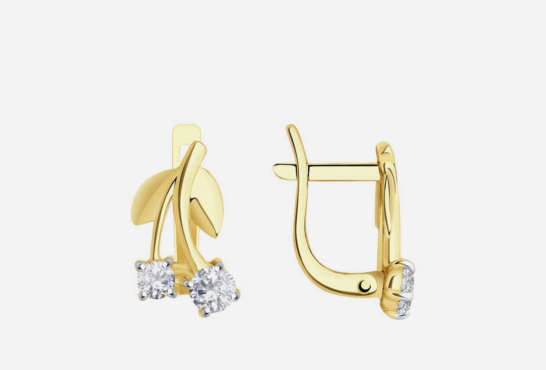 Изображение товара Серьги золотые SOKOLOV Фианит