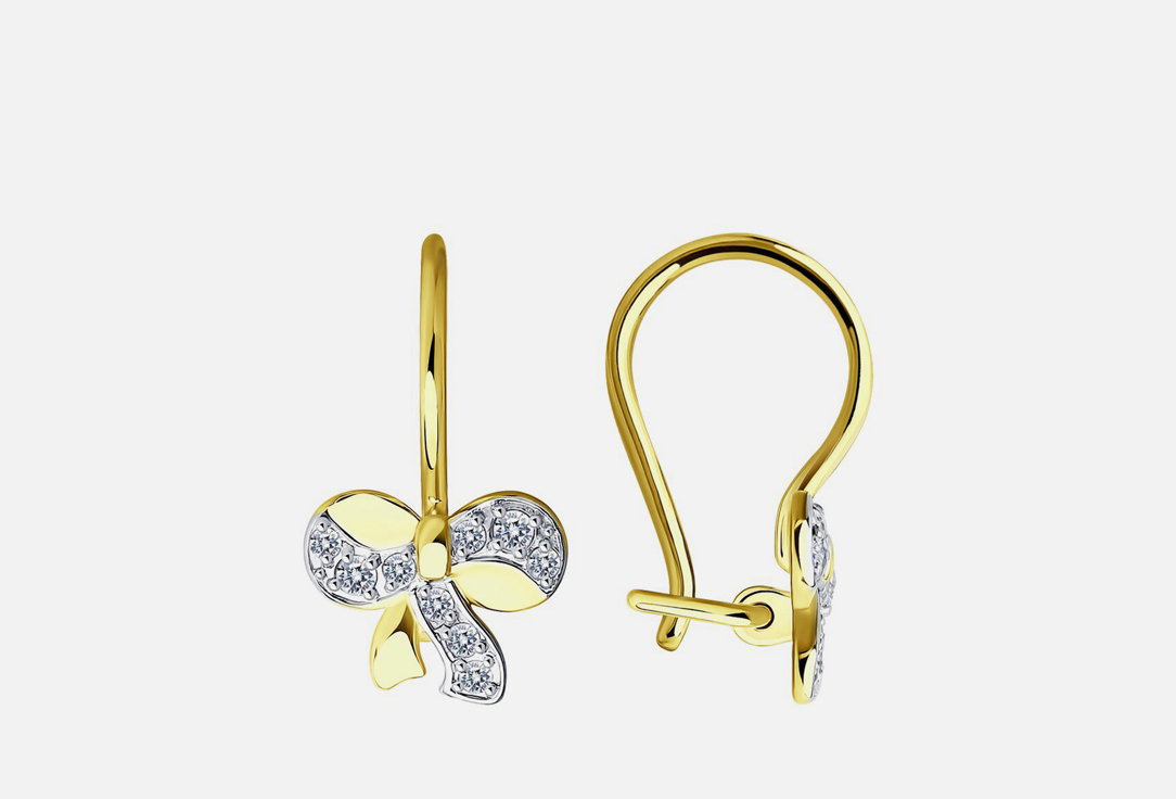 Изображение товара Серьги золотые SOKOLOV Фианит