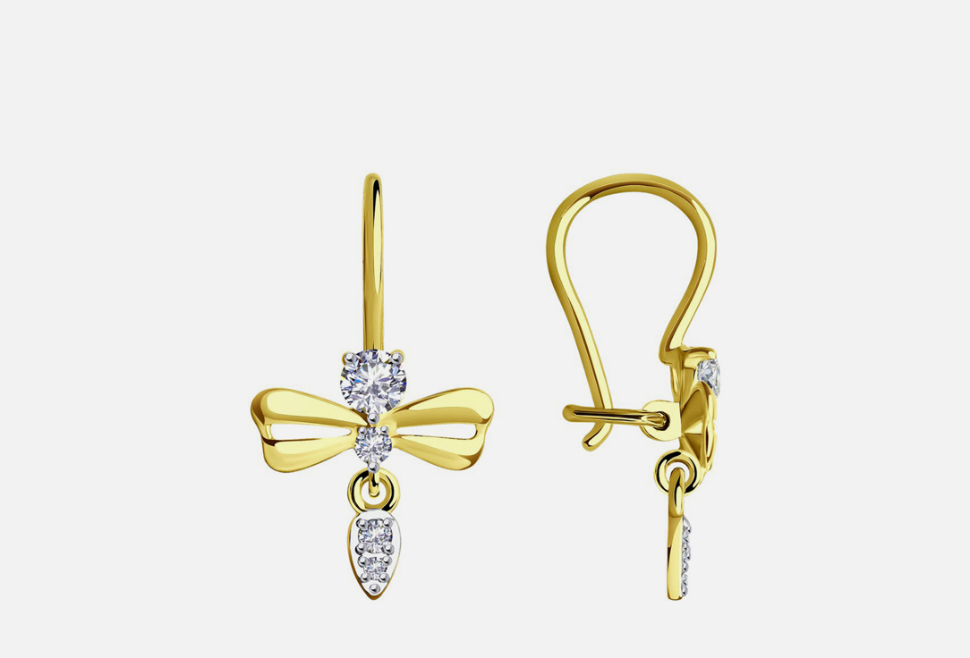 Изображение товара Серьги золотые SOKOLOV Фианит