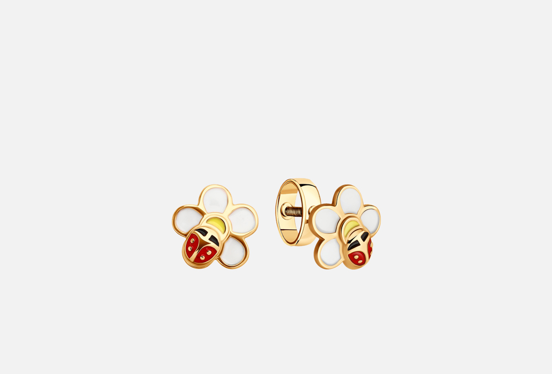 

Серьги золотые SOKOLOV, Эмаль 2 шт