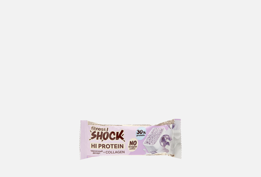 Изображение товара Протеиновый батончик FitnesShock Черничный десерт