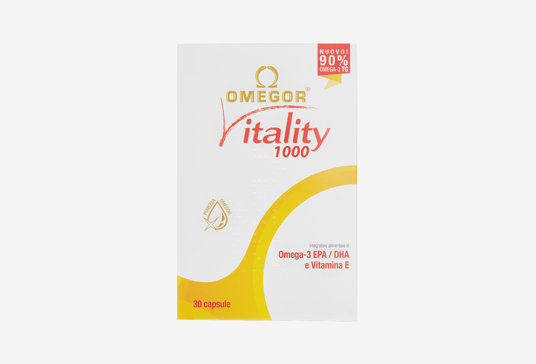 

БАД для укрепления иммунитета ОМЕГОР, Vitality омега-3 в капсулах 30 шт