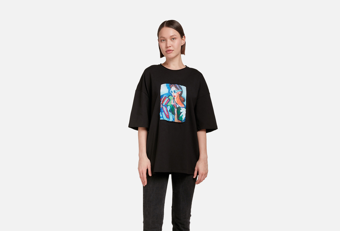 

Футболка ARTOGRAPH, Черный, Модель красит губы ONESIZE мл