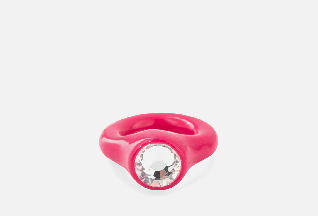 Изображение товара Кольцо De.Formee Fuchsia из полимерной глины с хрустальным кристаллом