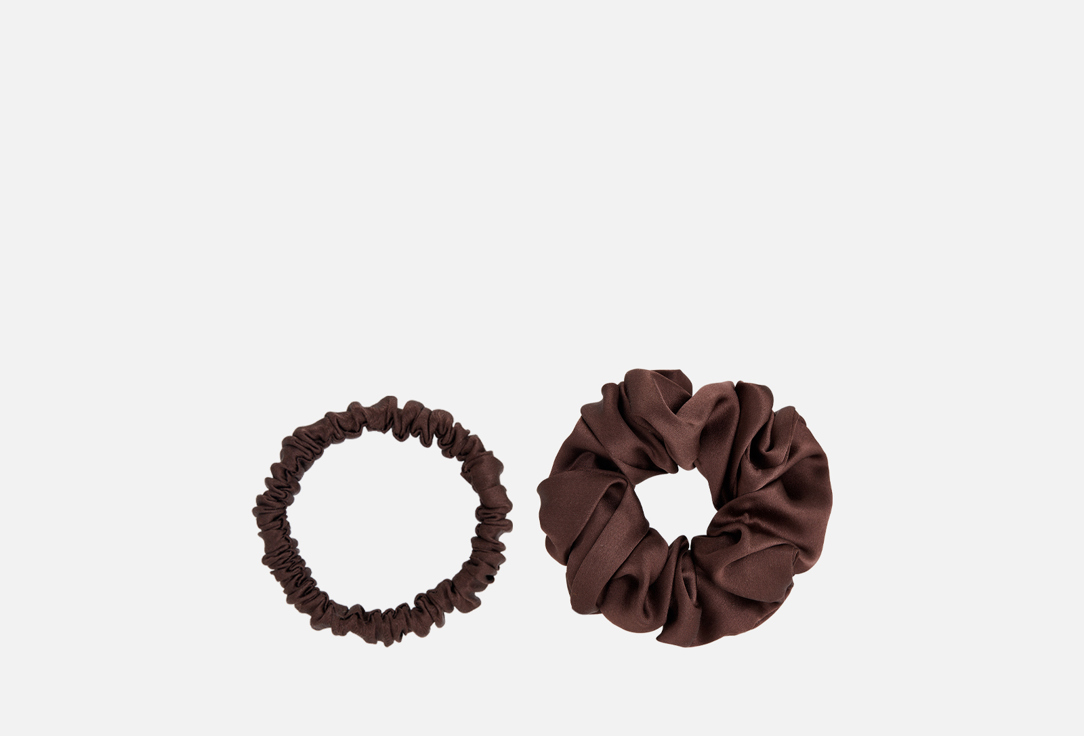 Изображение товара Шелковые резинки для волос k∙k Шоколад