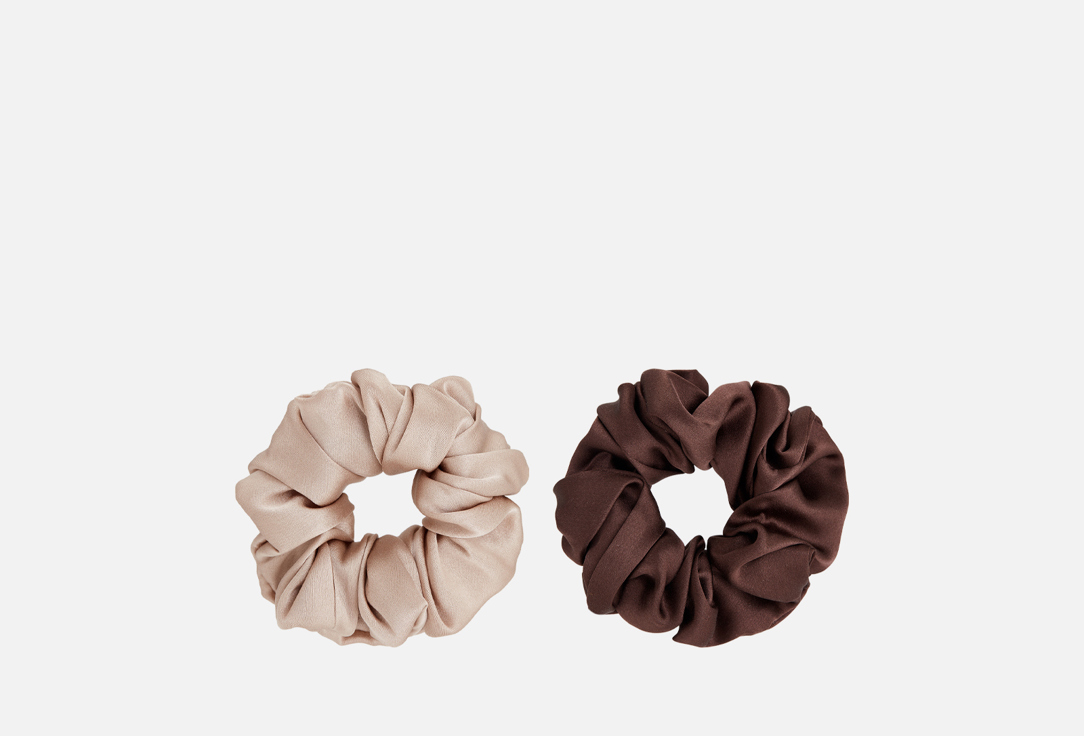 Изображение товара Шелковые резинки для волос k∙k Шоколад, ваниль