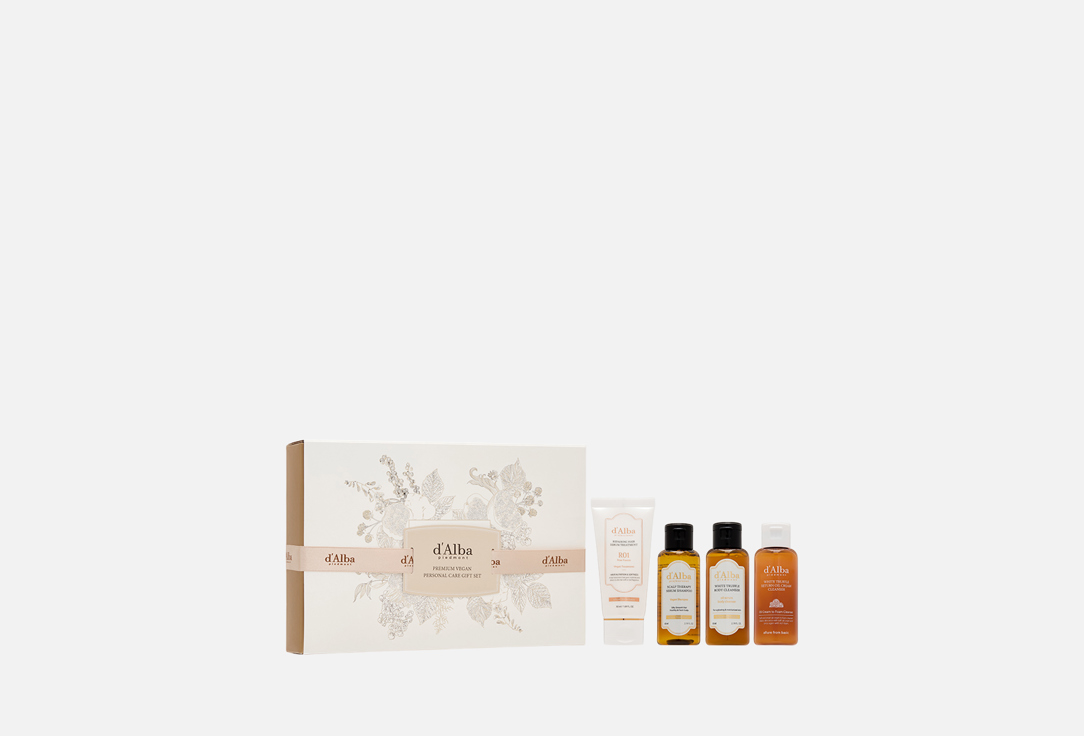 Подарочный набор D'ALBA Premium Vegan Personal Care Gift Set 4 шт