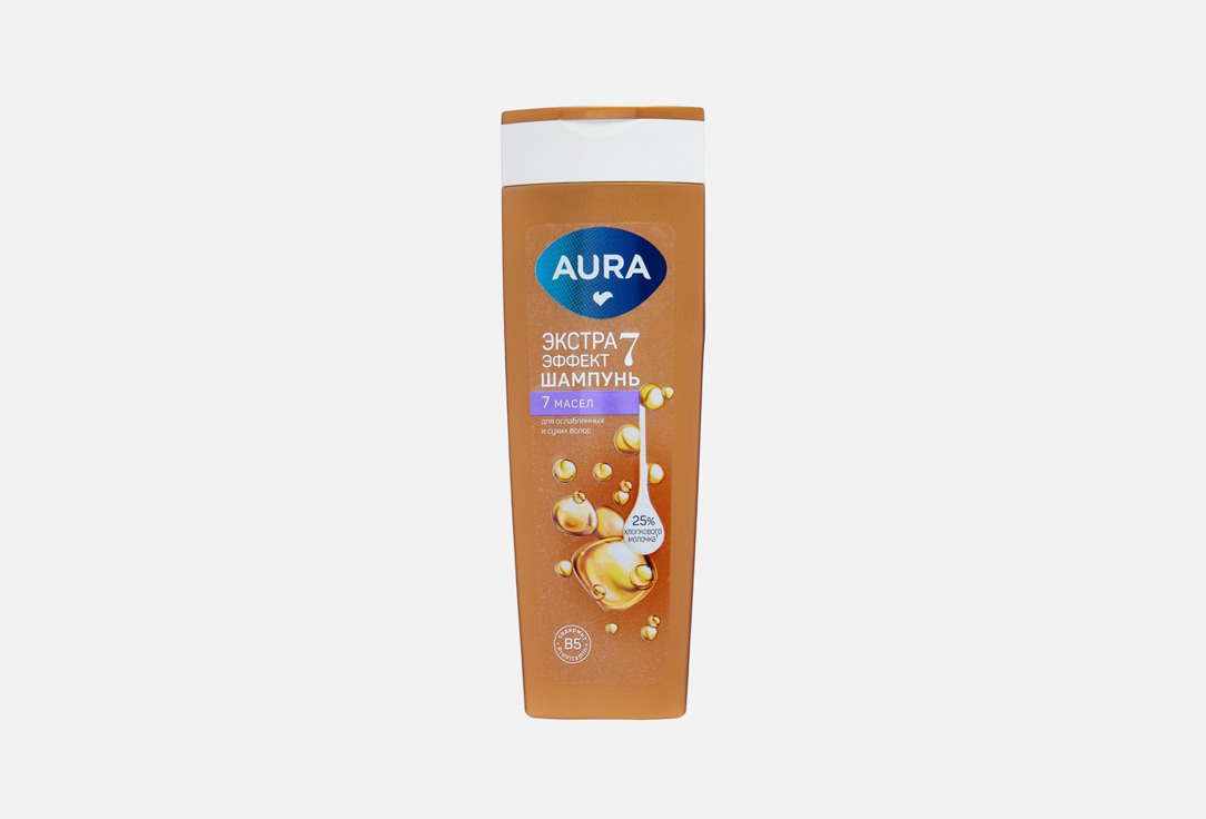 Шампунь для волос AURA 7 масел 380 мл