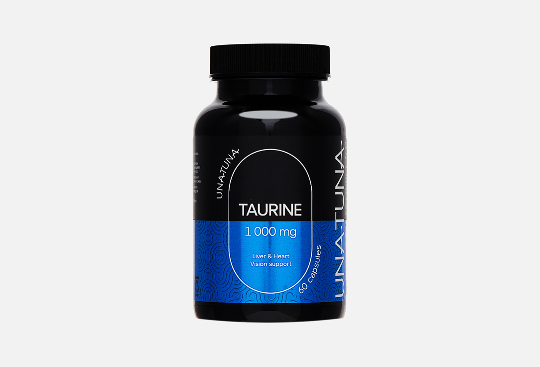 Изображение товара БАД для повышения энергии и бодрости Unatuna Таурин 1000 мг в капсулах