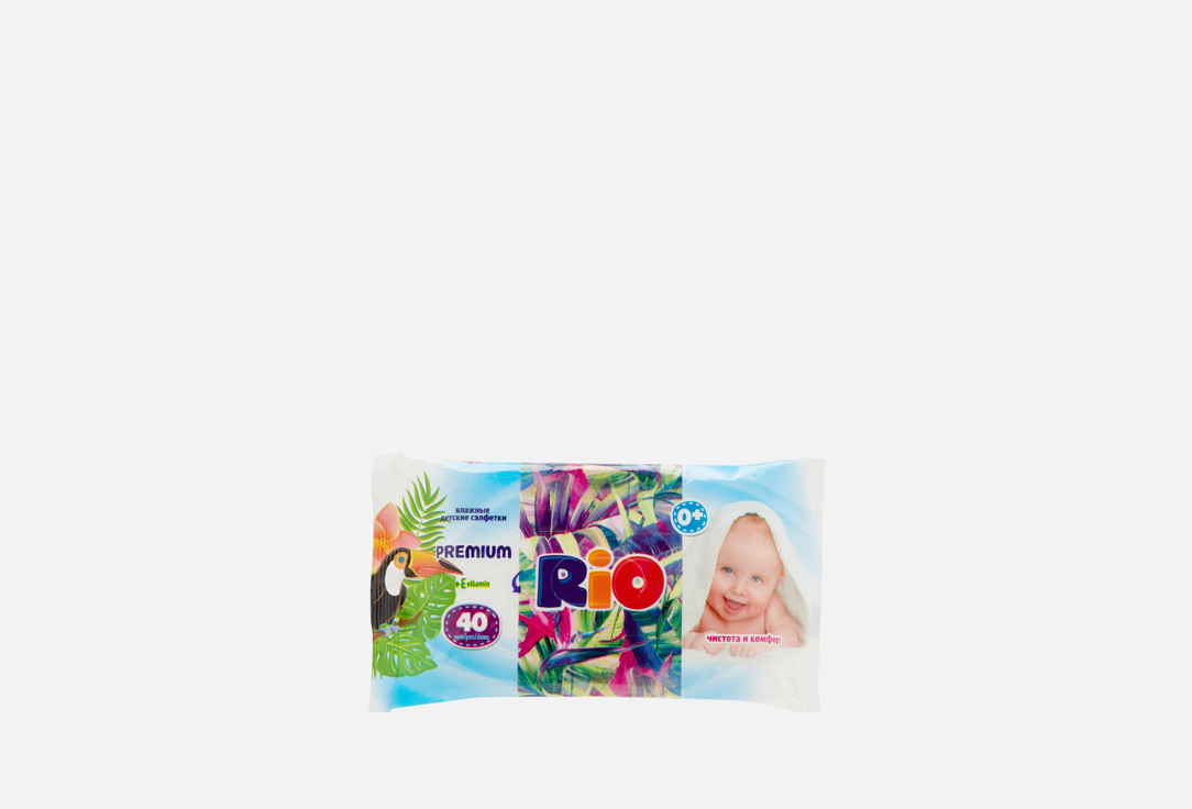 

Салфетки влажные SUNLIGHT, Rio Premium с витамином Е 40 шт