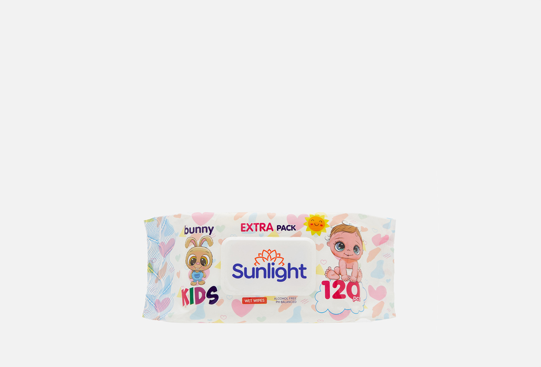 Изображение товара Салфетки влажные SUNLIGHT Kids Зайчик